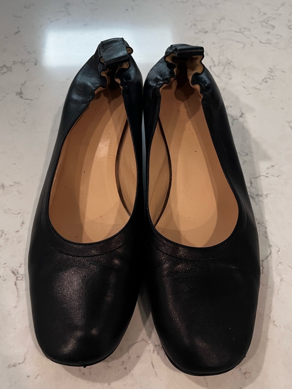 Everlane The Day Heel Black Leather Size 9.5 - Picture 3 of 13